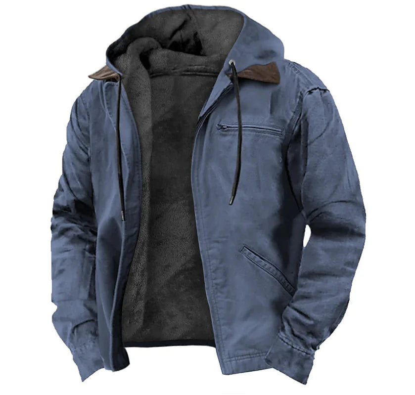 Color Cast Hooded Sweater