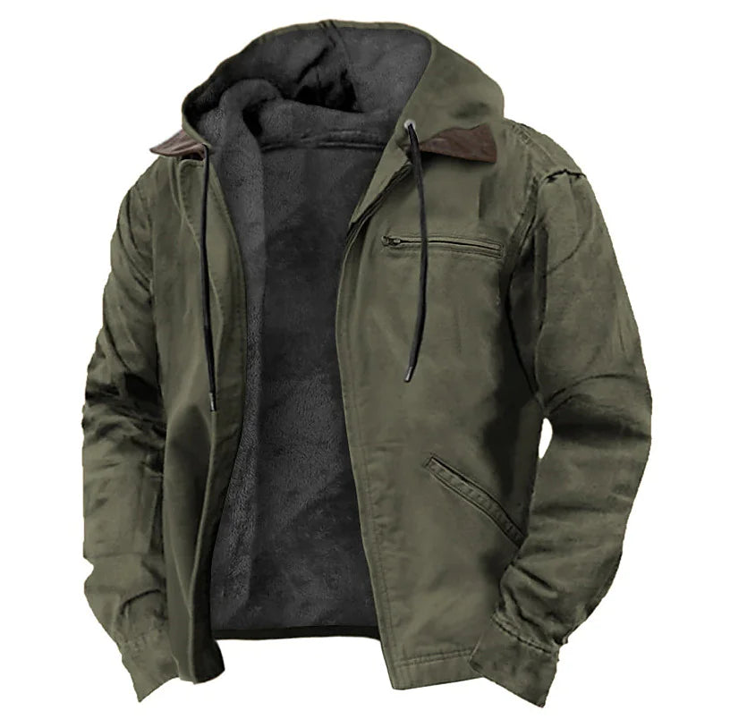 Color Cast Hooded Sweater
